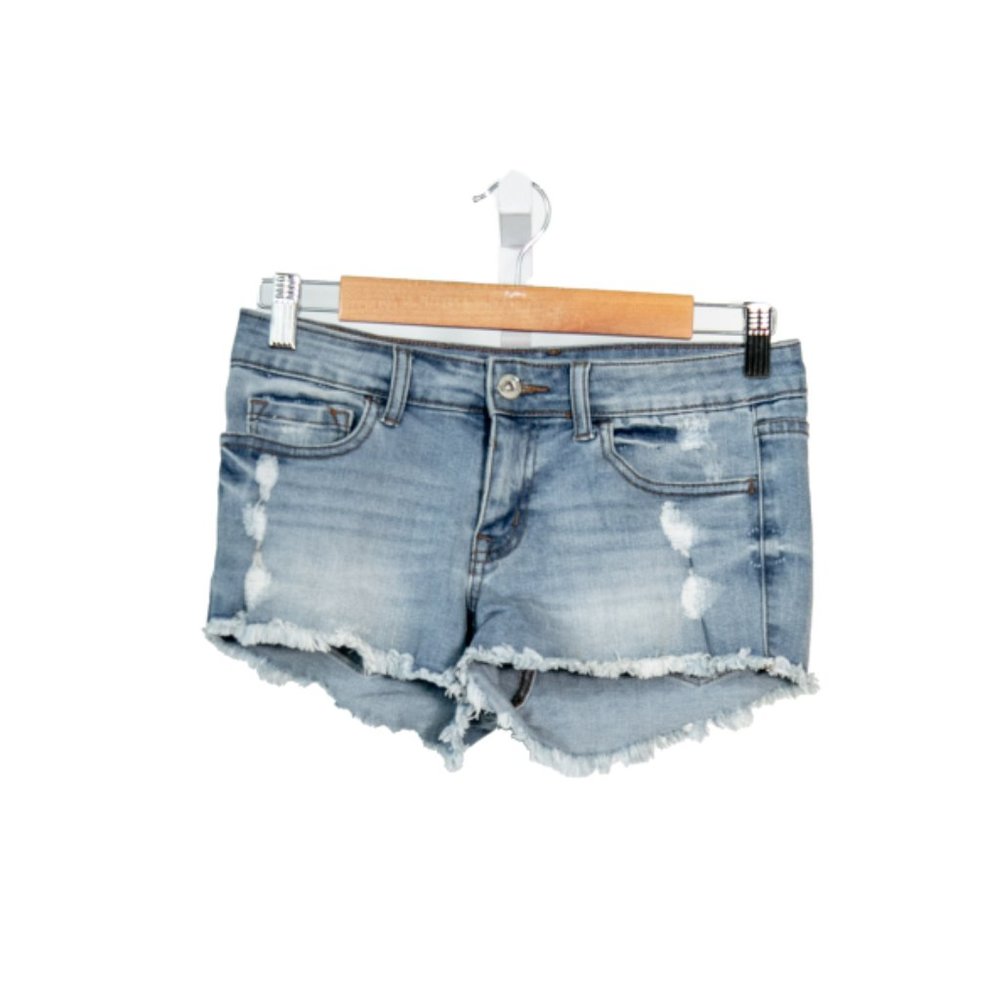 Klique B Distressed Denim Shorts